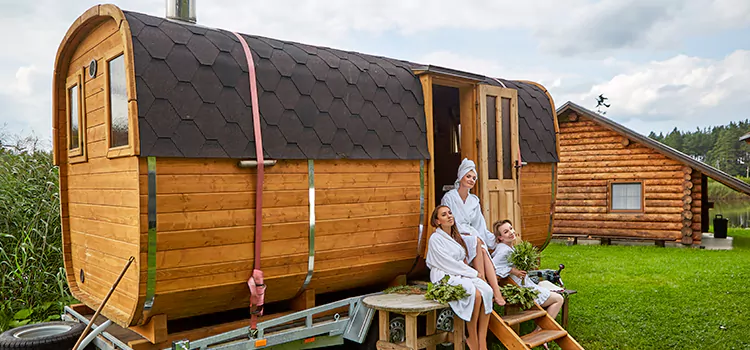 Residential Outdoor Cabin Sauna Construction in Port Colborne, Ontario