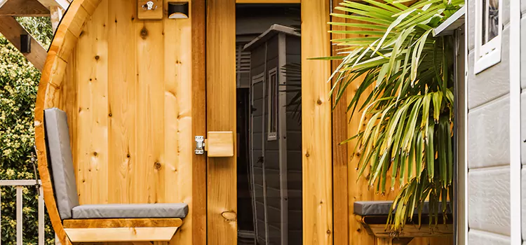 Wood-fired Outdoor Residential Sauna Installation in Port Colborne, Ontario